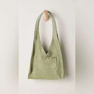 Free People Knox Studded Suede Shoulder Bag